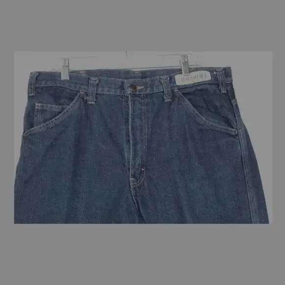 Dickies Jeans Sz 36x30 Work Flame Retardant Reflective Strip on Leg Safety Pants - Picture 4 of 9